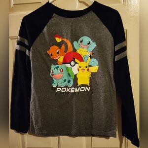 Kids Size Large Pokemon long sleeve T shirt